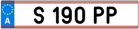 Trailer License Plate